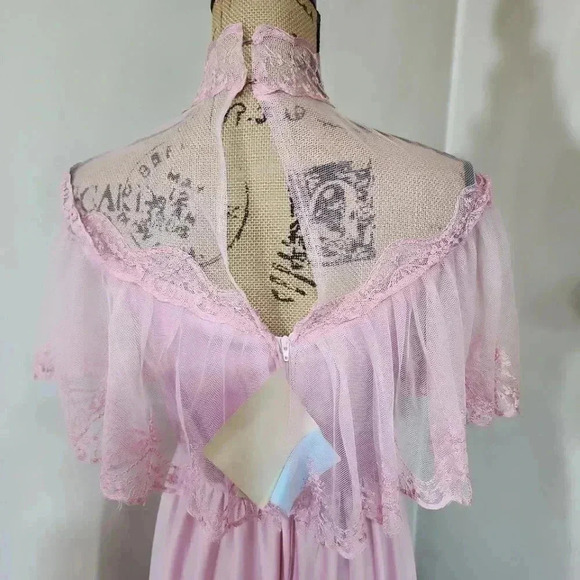 Dance Allure Vintage 70s Cottage Core lace long dress. NWT  Blush Rose. … - Picture 14 of 14